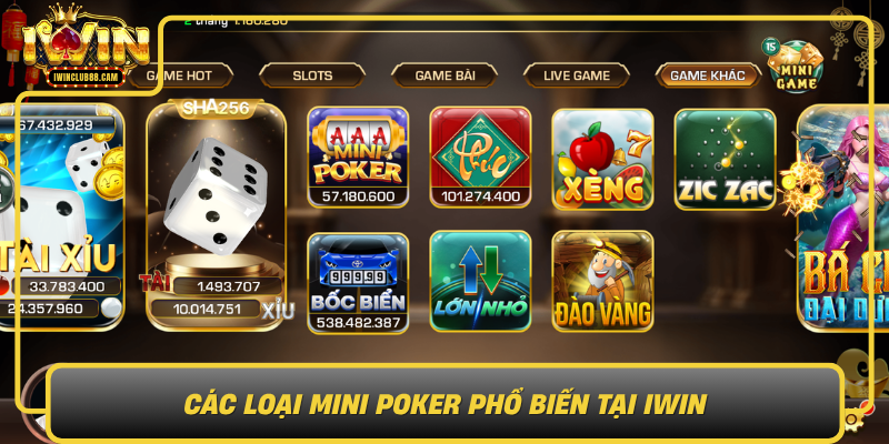 Cac Loai Mini Poker Pho Bien Tai Iwin0