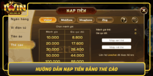 Huong Dan Nap Tien Bang The Cao Don Gian An Toan Voi Iwin0